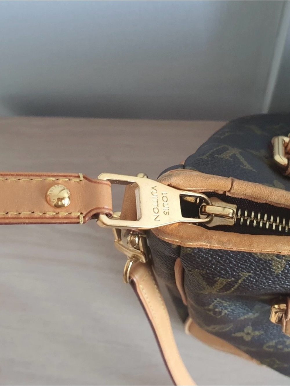 Louis Vuitton estrela MM + dust cover Monogram Canvas Satchel in Brown and Tan - Picture 10 of 16
